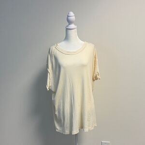 UNAVAILABLE We the Free Ivory Boyfriend Oversized T-Shirt L ⏰